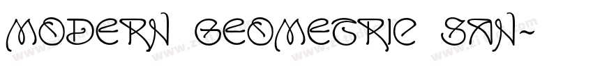 Modern Geometric San字体转换